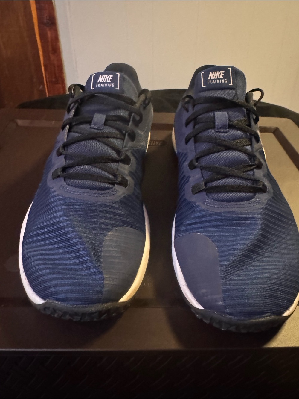 Nike Men's Training Sneakers in Navy Blue and White